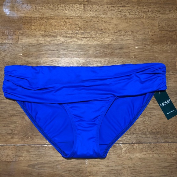 Ralph Lauren Swimwear NWT Women Blue Hipster Bottom 16 - Picture 4 of 9